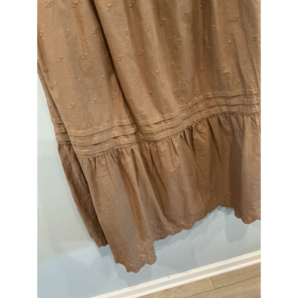Neuflora Santa Monica Eyelet Tiered Midi Skirt Boho Prairie Cottagecore Size L - Picture 12 of 13